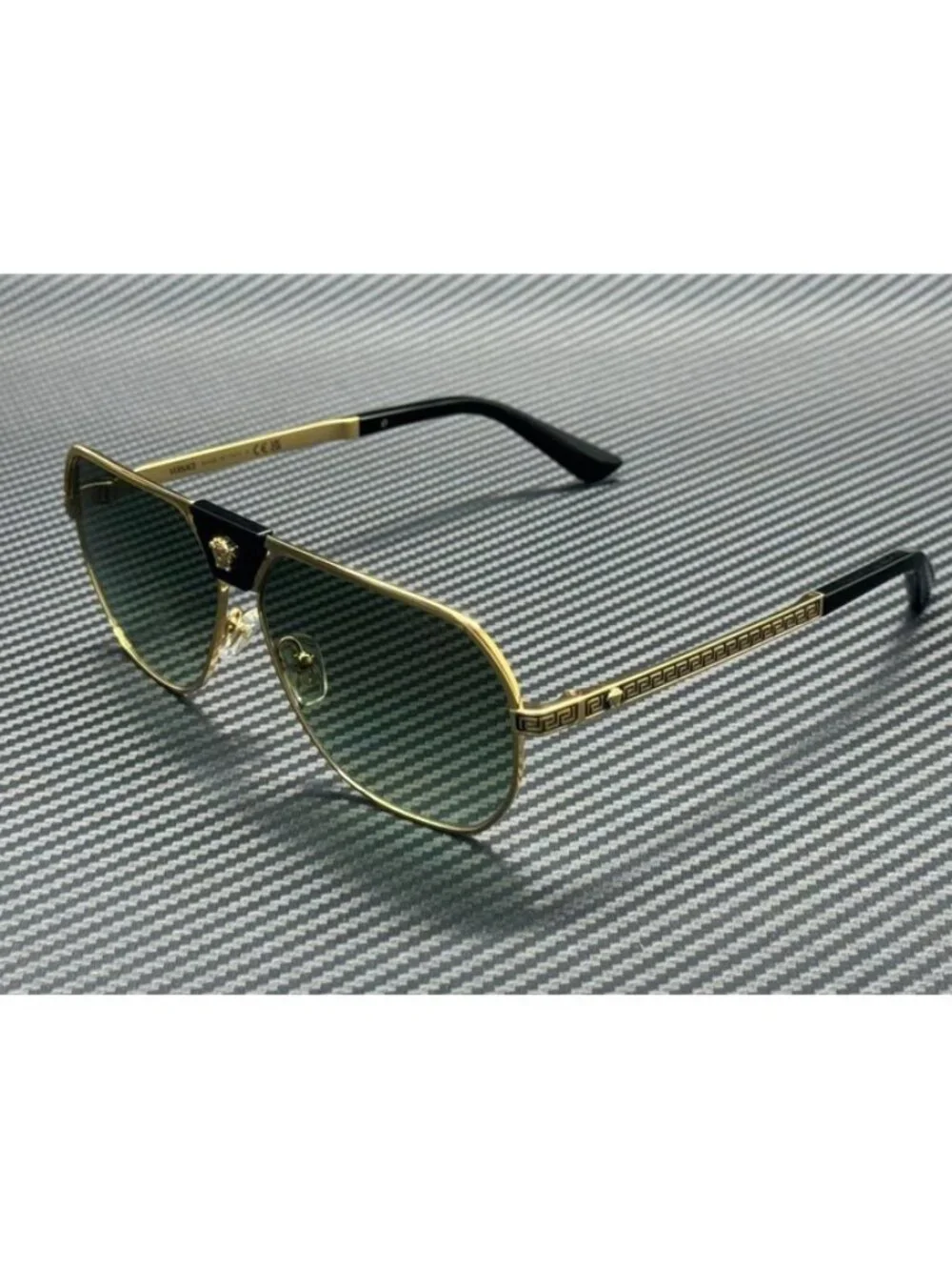 New Versace Men Gold Sunglasses 61-12-145